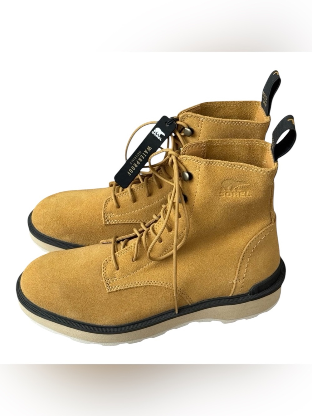 Sorel High Line Lace Up Leather Boots Size 8 Waterproof
